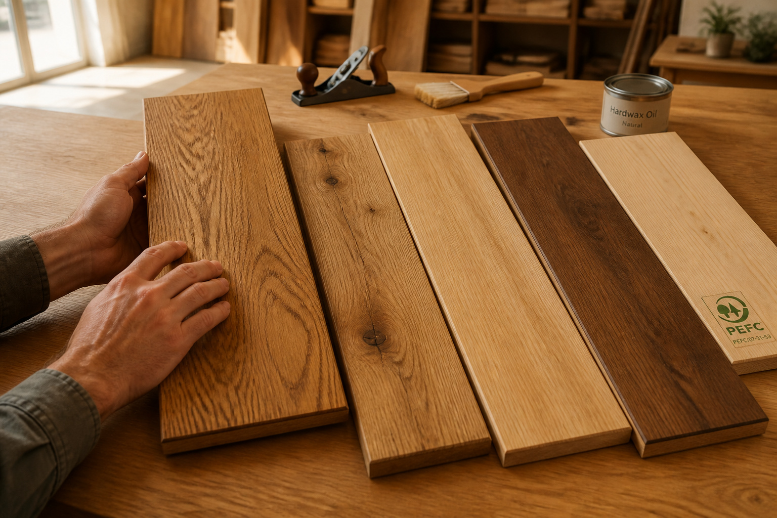 Planches de chene qualite et artisanat
