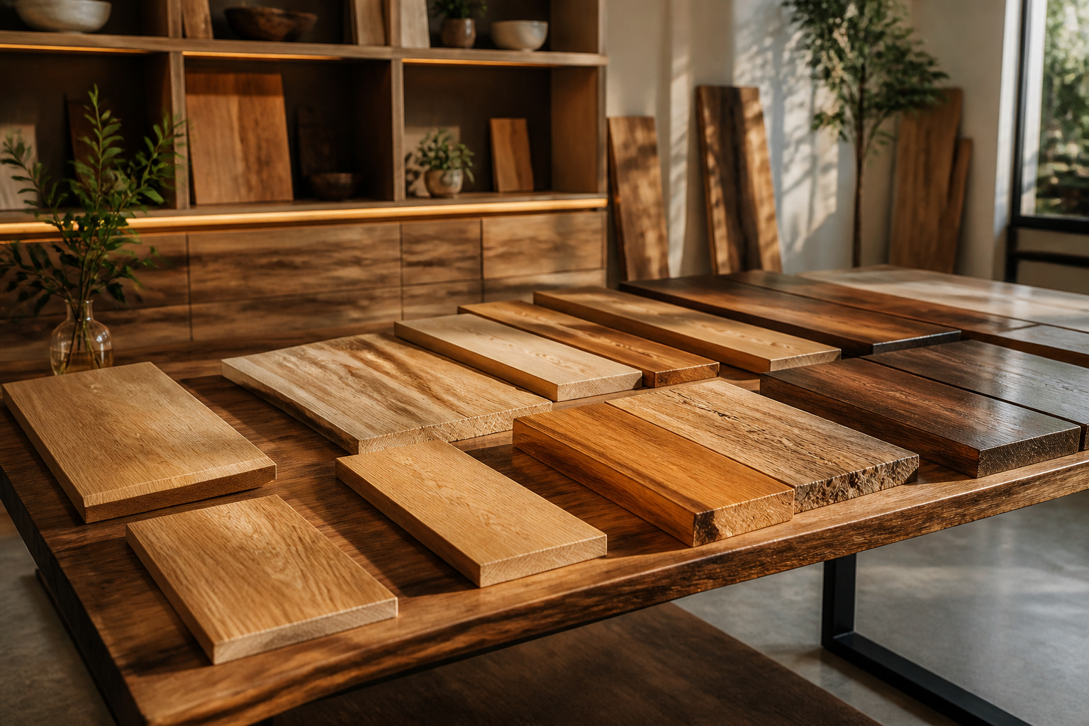 Echantillons de bois de chene premium