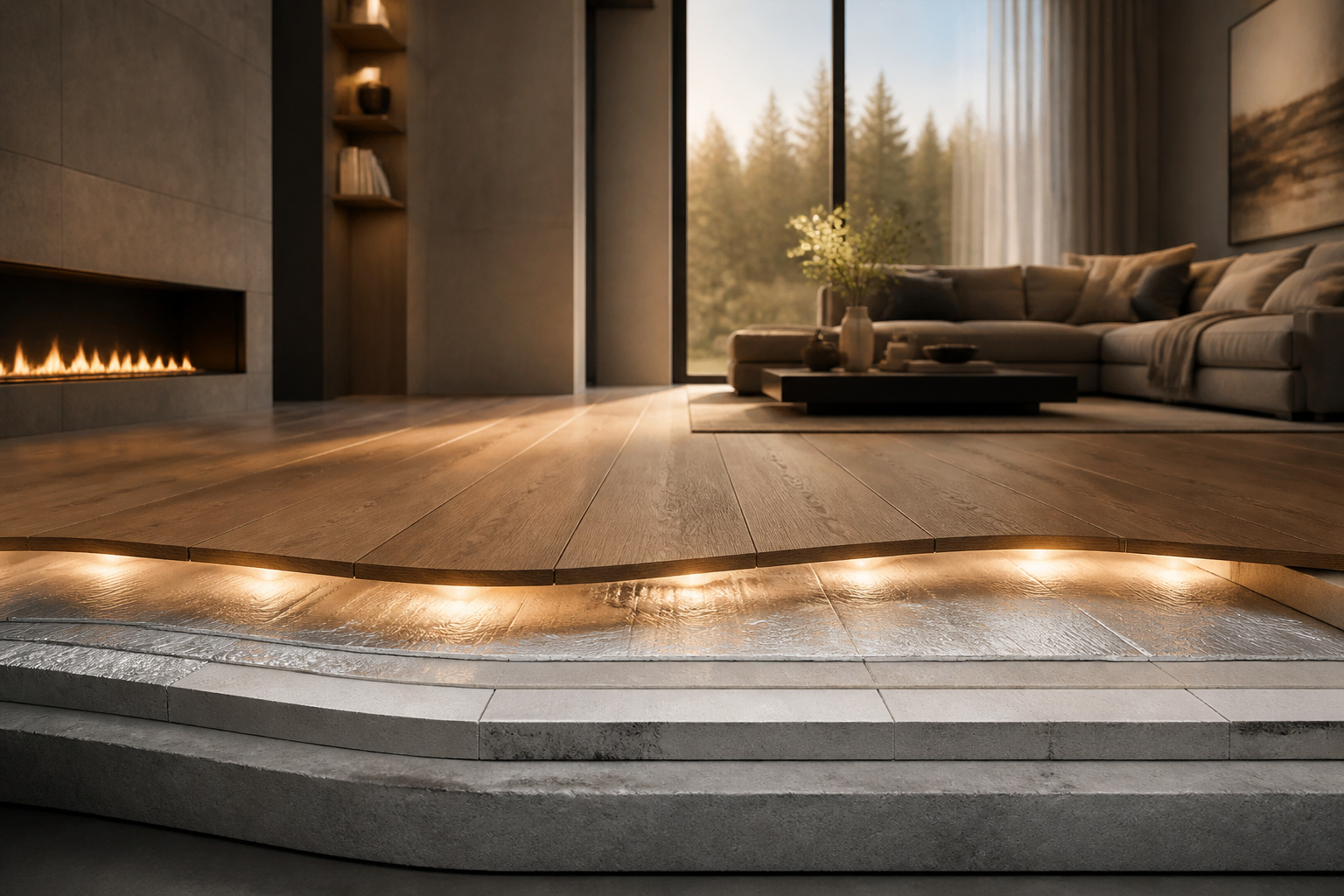 Isolation thermique et acoustique dun sol moderne