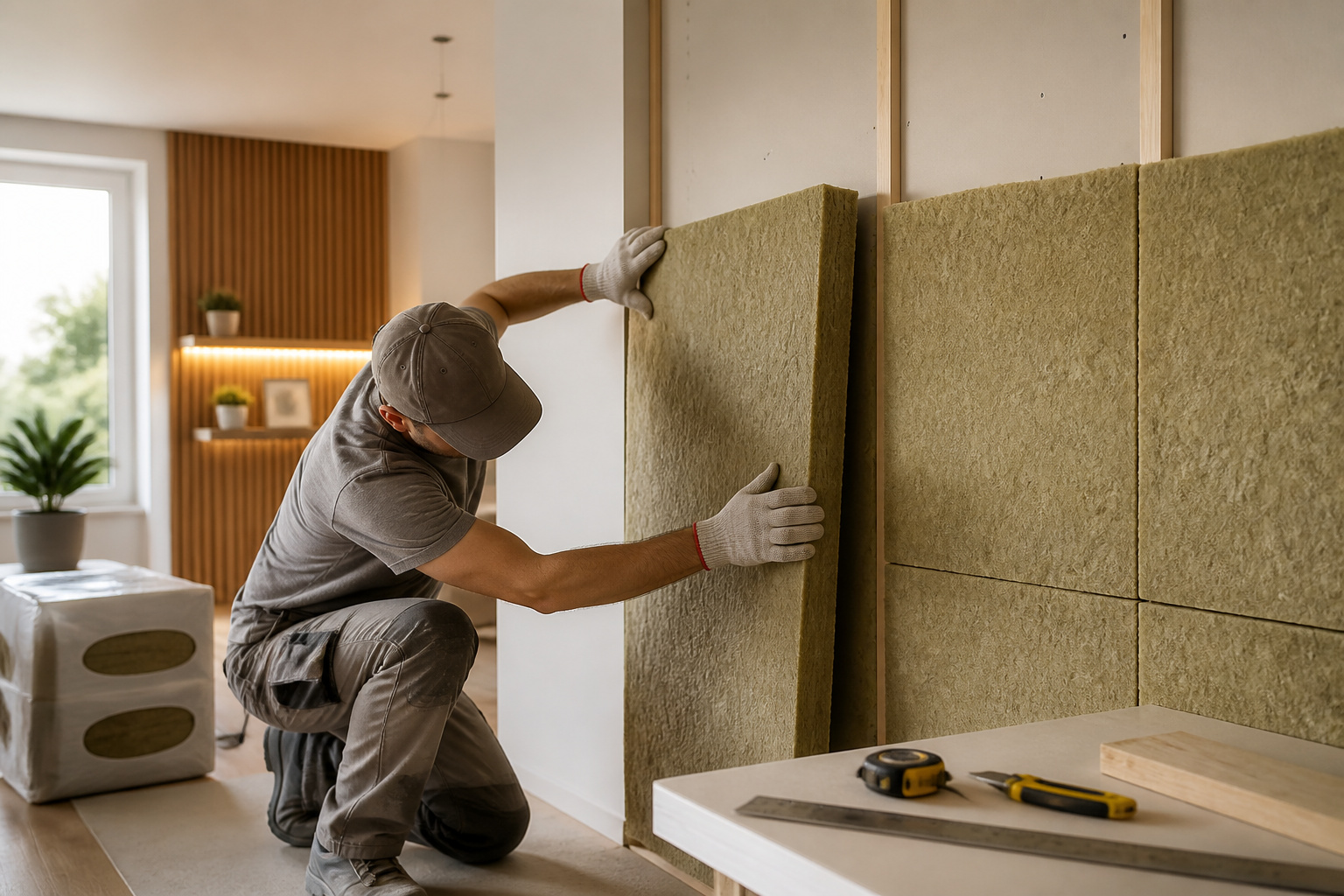 Installation disolation thermique moderne